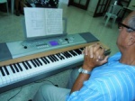 The digital keyboard at the St.Andrew Church